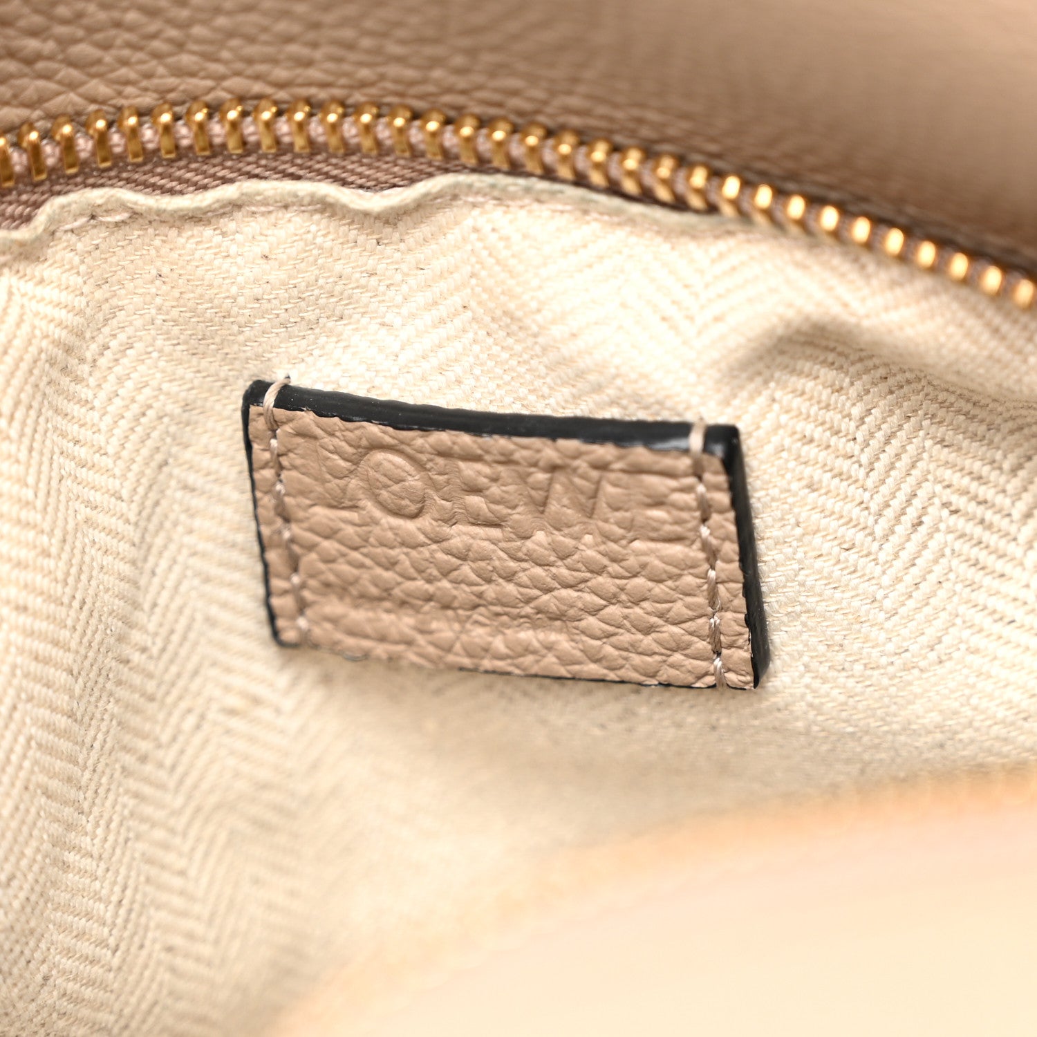 Loewe Grained Calfskin Small Puzzle Bag Sand 6 of 9