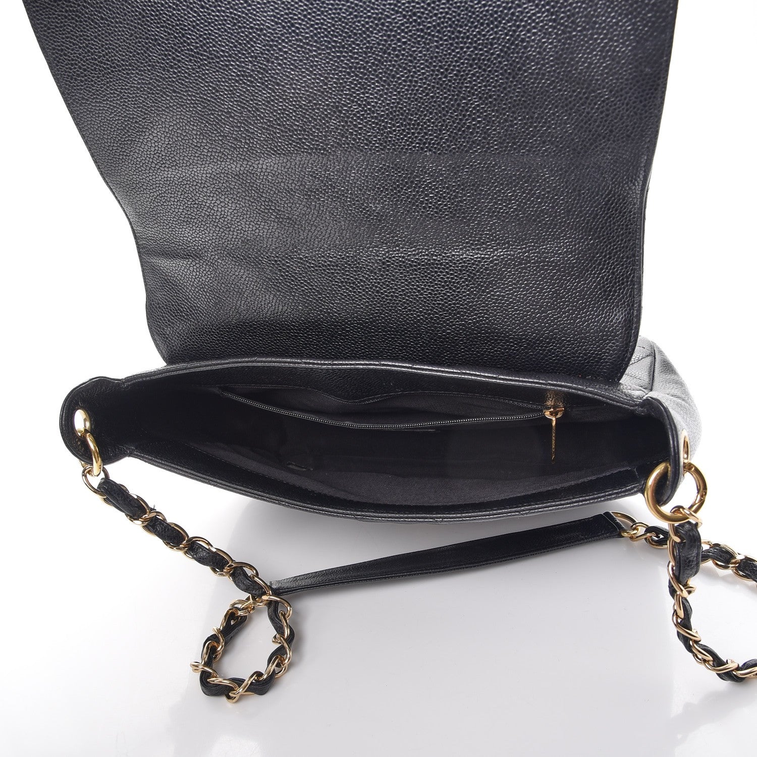 Chanel Caviar CC Shoulder Flap Black 5 of 7