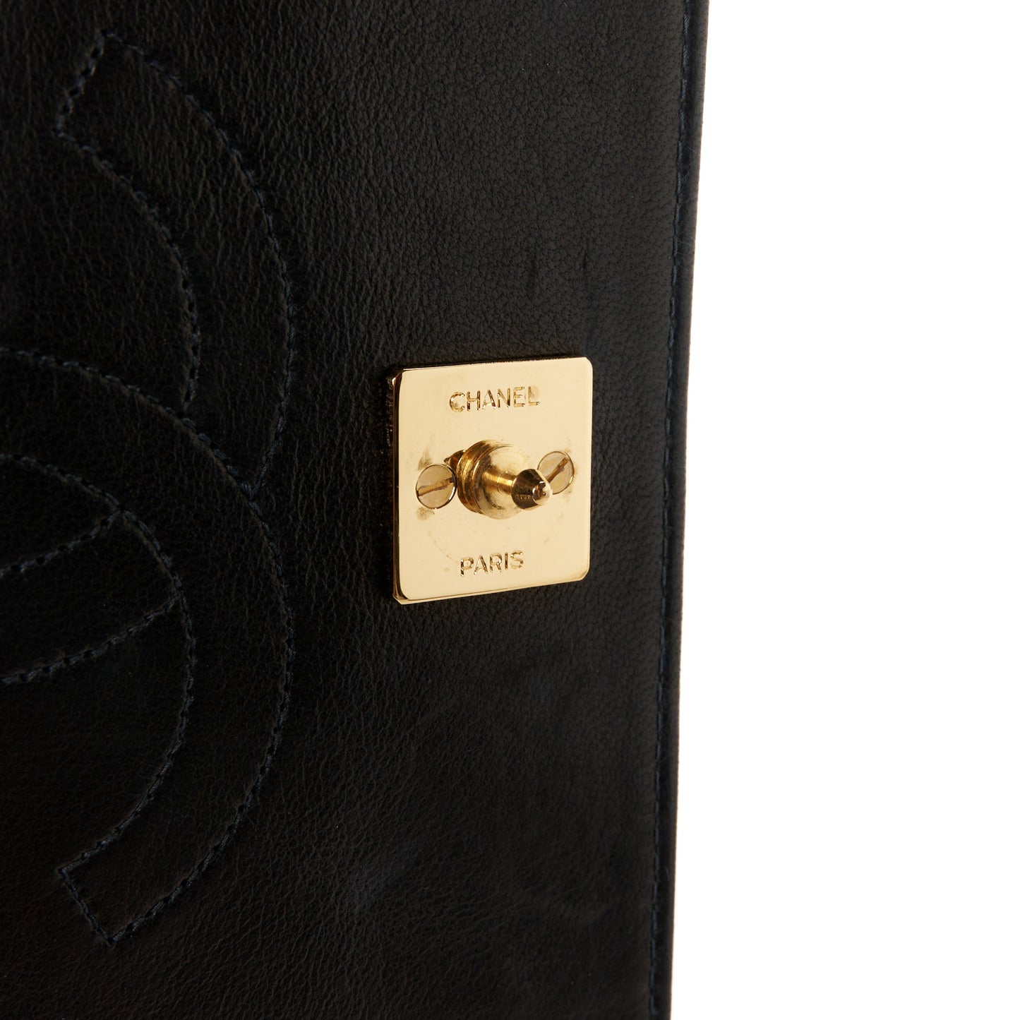 Lambskin Quilted Small Single Flap Black