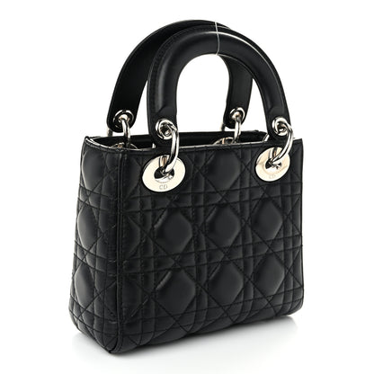 Christian Dior Lambskin Cannage Mini Lady Dior Black 3 of 10