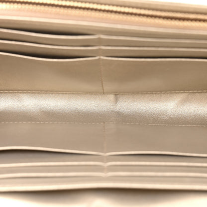 Christian Dior Metallic Grained Calfskin Diorama Croisiere Chain Wallet Gold 5 of 12