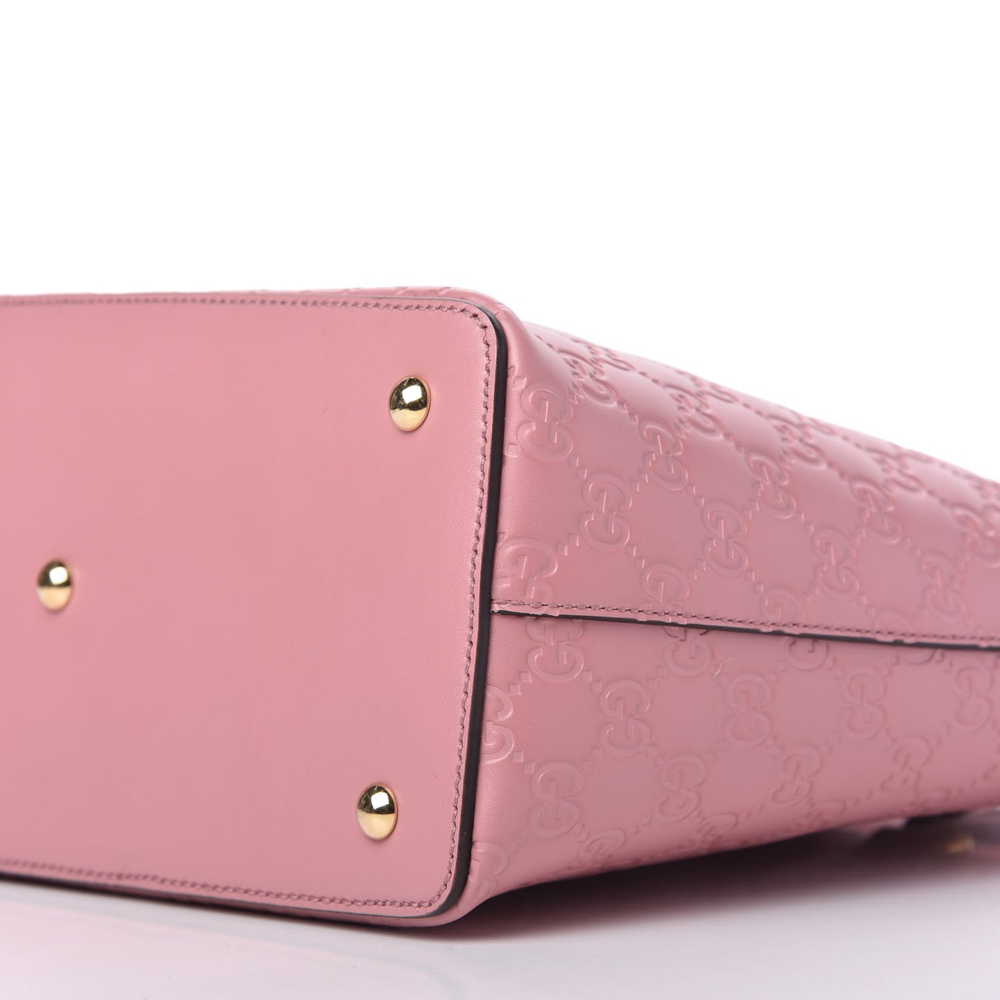 Guccissima Signature Linea A Foldover Tote Rose Baby Candy