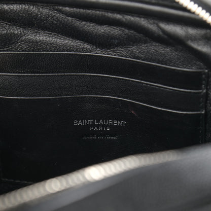 Saint Laurent Grain De Poudre Matelasse Monogram Mini Lou Camera Bag Asphalt 5 of 10