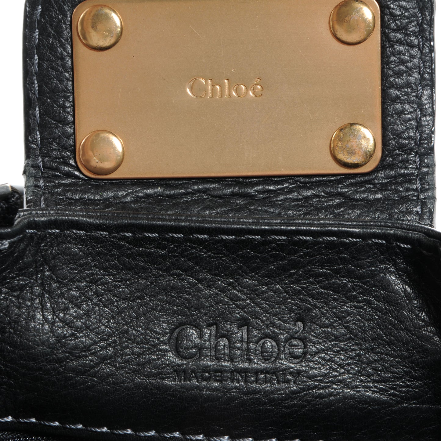 Leather Medium Paddington Satchel Black