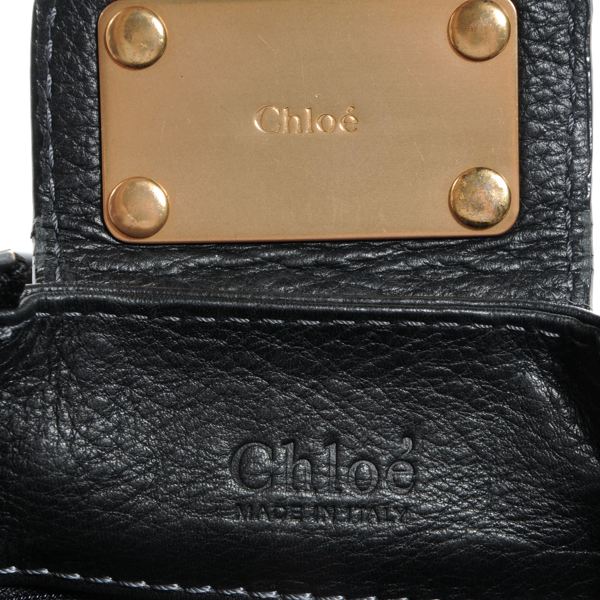 Chloe Leather Medium Paddington Satchel Black 6 of 9