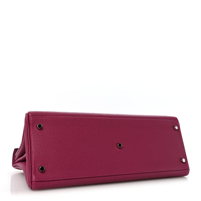 Hermes Taurillon Clemence Shoulder Kelly 42 Tosca 3 of 13
