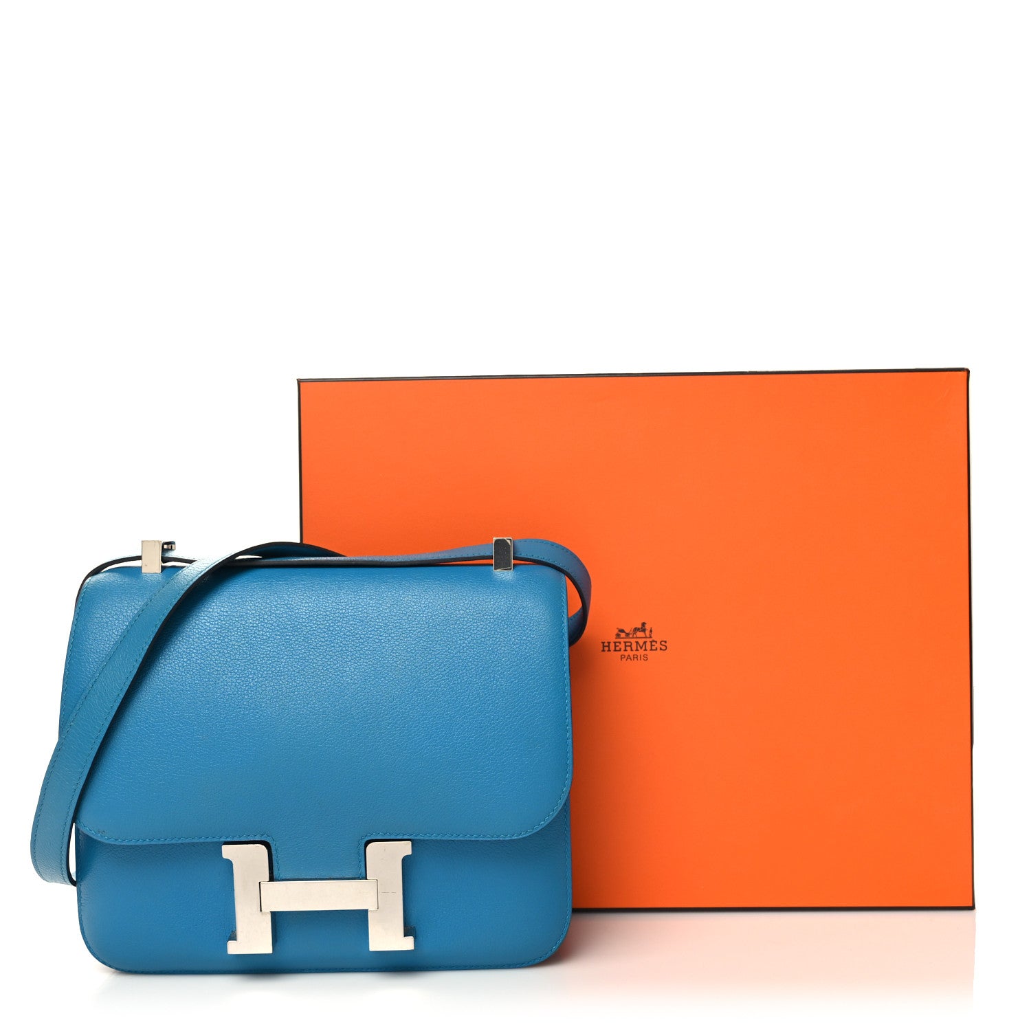 Hermes Evercolor Constance 24 Bleu Azteque 2 of 14