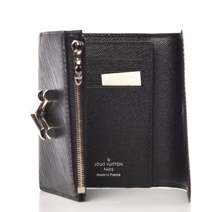 Louis Vuitton Epi Twist Compact Wallet Black 6 of 8
