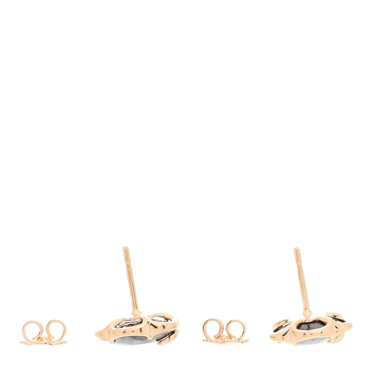 Pasquale Bruni 18K Rose Gold Diamond Black Onyx Petit Joli Earrings 3 of 4