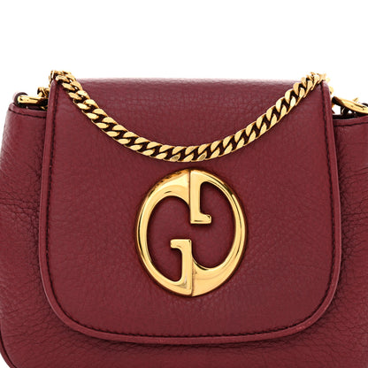 Gucci Pebbled Calfskin Small 1973 Chain Shoulder Bag Red 8 of 12