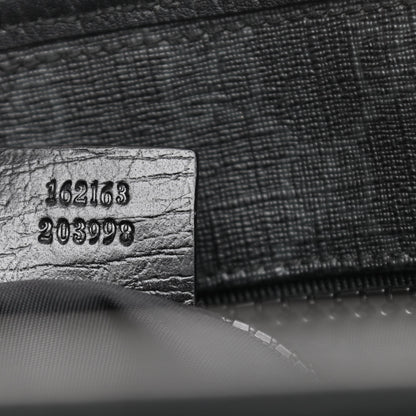 Gucci GG Supreme Monogram Web Handle Vertical Tote Black Grey 7 of 10