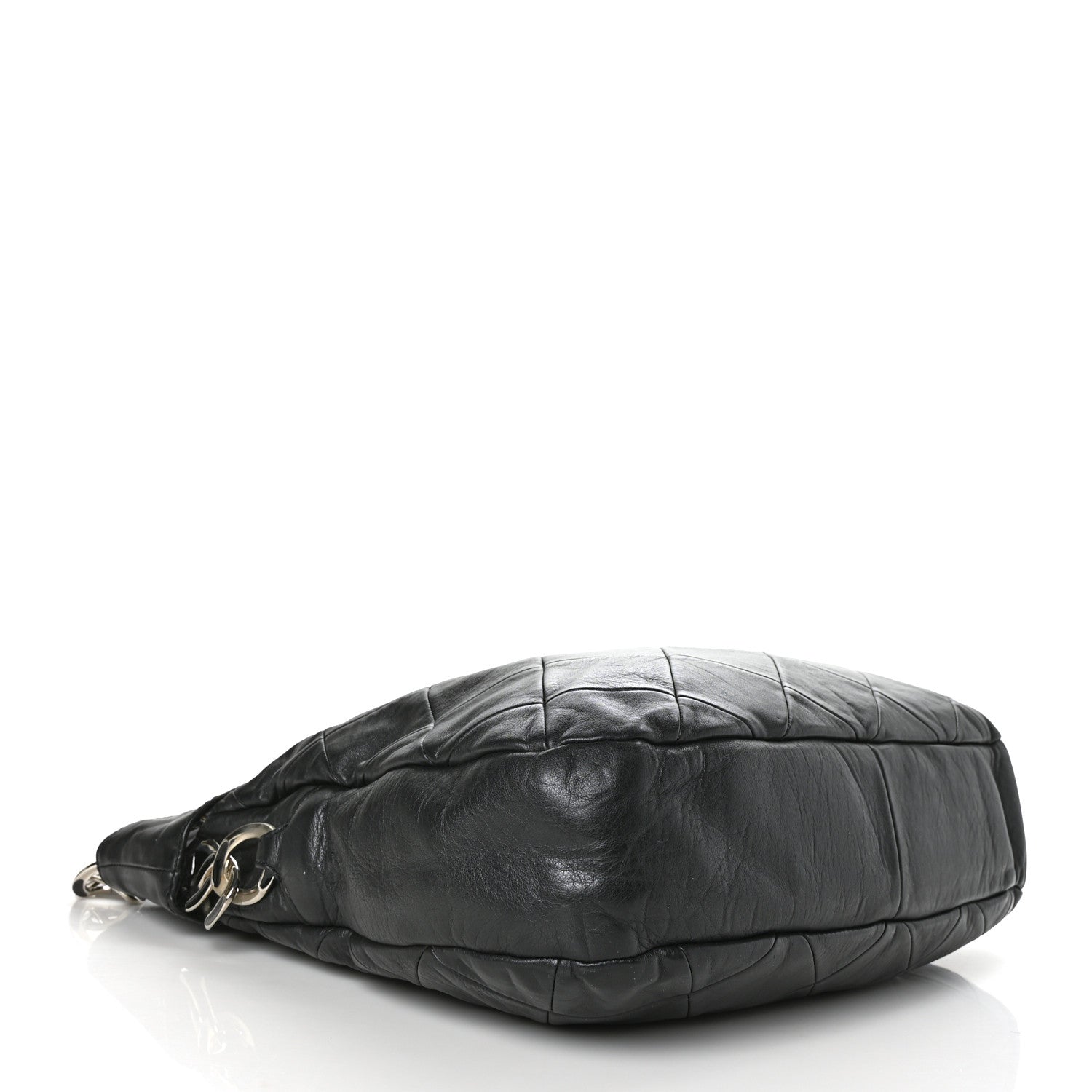 Chanel Lambskin Quilted Hobo Black 3 of 8