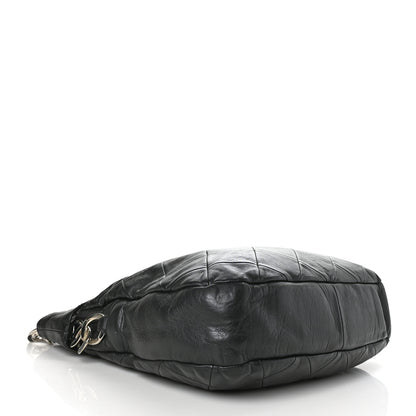 Chanel Lambskin Quilted Hobo Black 3 of 8