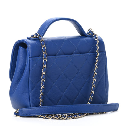 Chanel Caviar Quilted Small Business Affinity Flap Blue 2 of 4