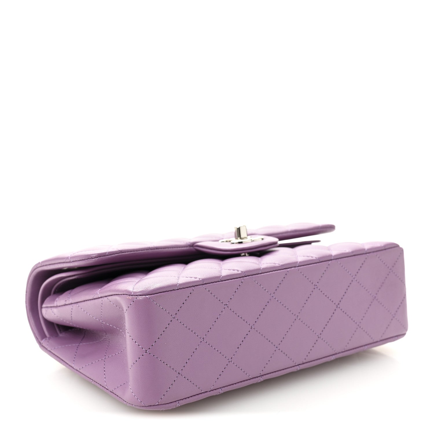 Chanel Lambskin Quilted Small Double Flap Purple 4 of 11