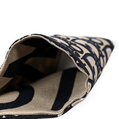 Christian Dior Silk Oblique Mitzah Scarf Blue 6 of 6