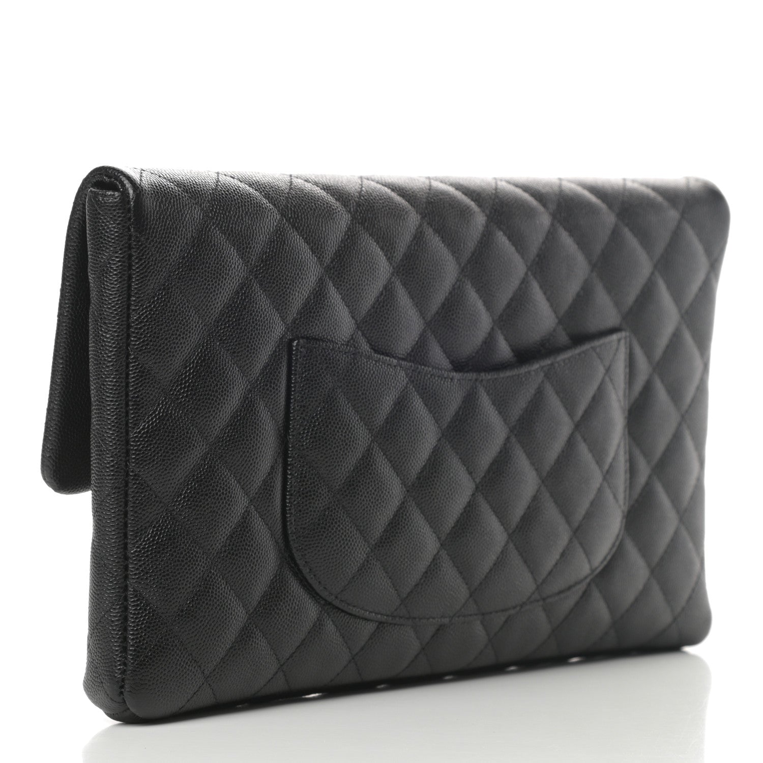 Chanel Caviar Quilted Flap Clutch Black 3 of 7