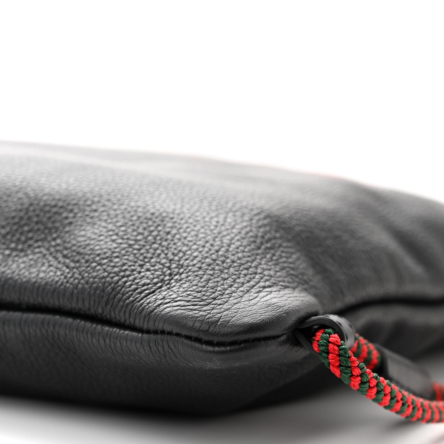 Gucci Calfskin Logo Drawstring Backpack Black 10 of 10