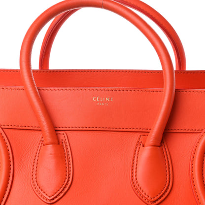 Celine Smooth Calfskin Mini Luggage Orange 21 of 23