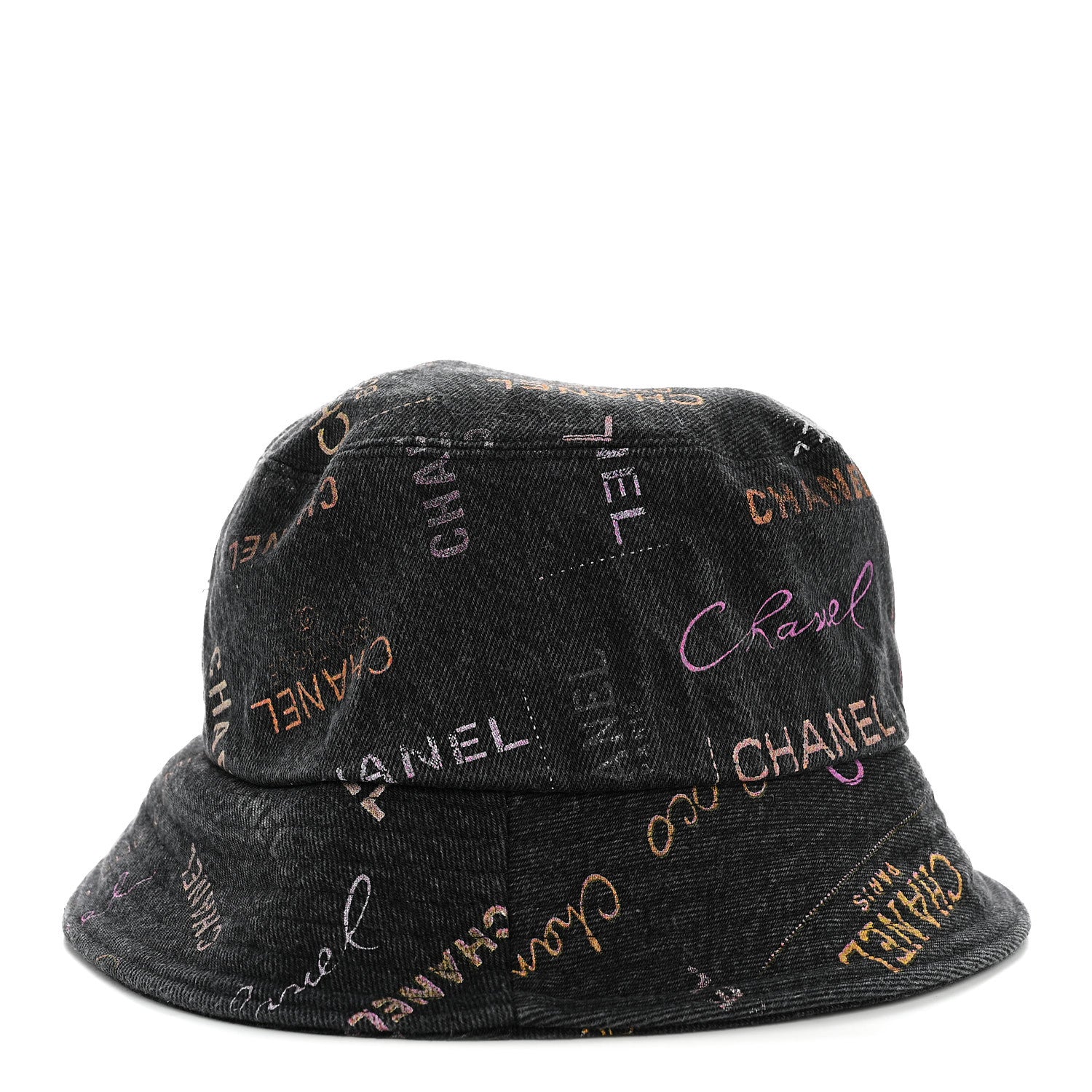 Chanel Denim Mood Cloche Bucket Hat M Black 5 of 8