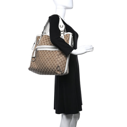 Gucci Monogram Icon Bit Large Tote Off White 3 of 10
