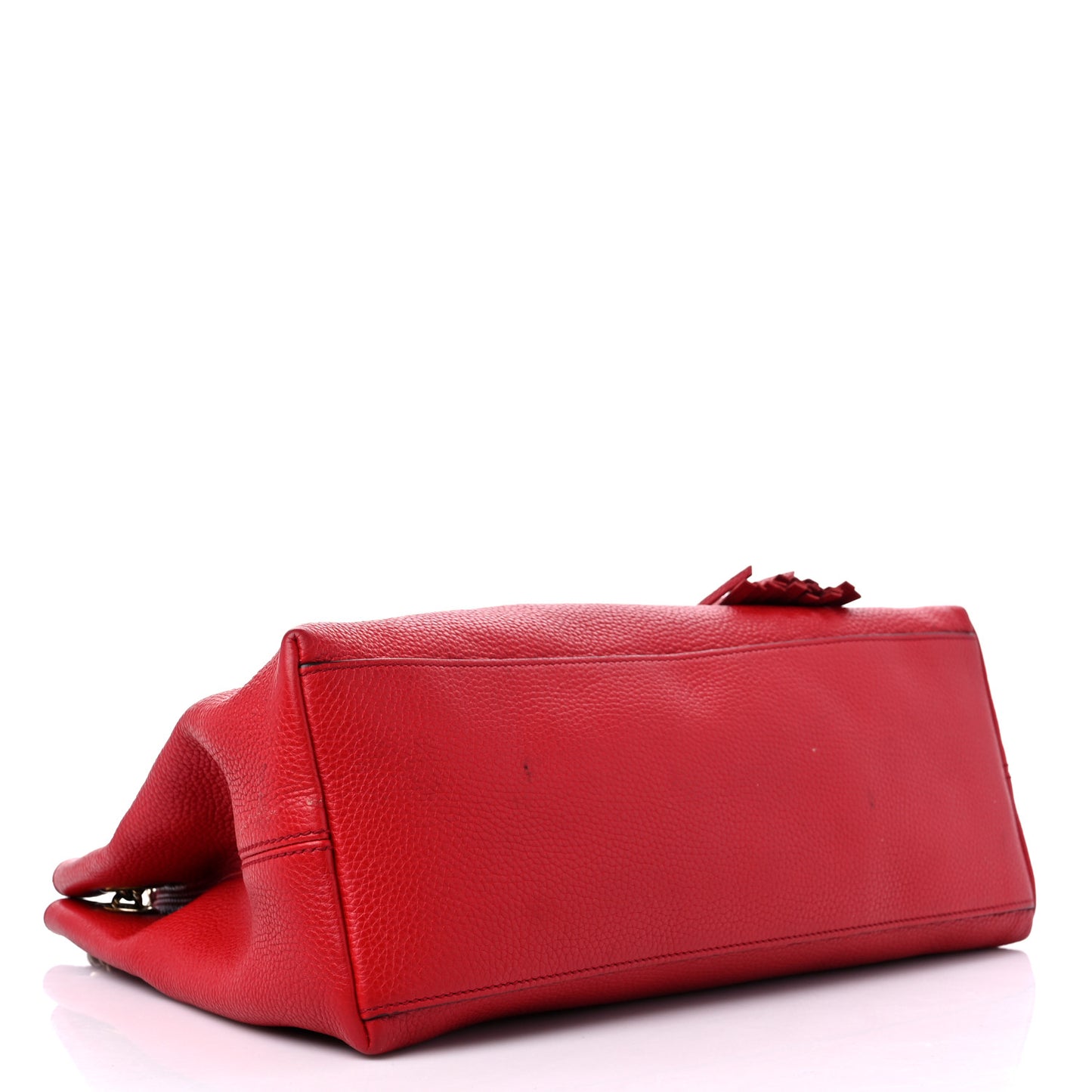 Cellarius Calfskin Medium Soho Chain Shoulder Bag Vibrant Red