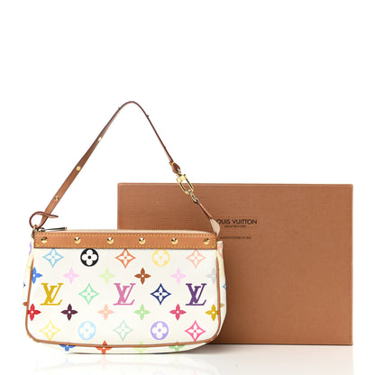 Louis Vuitton Monogram Multicolor Pochette Accessories White 8 of 8