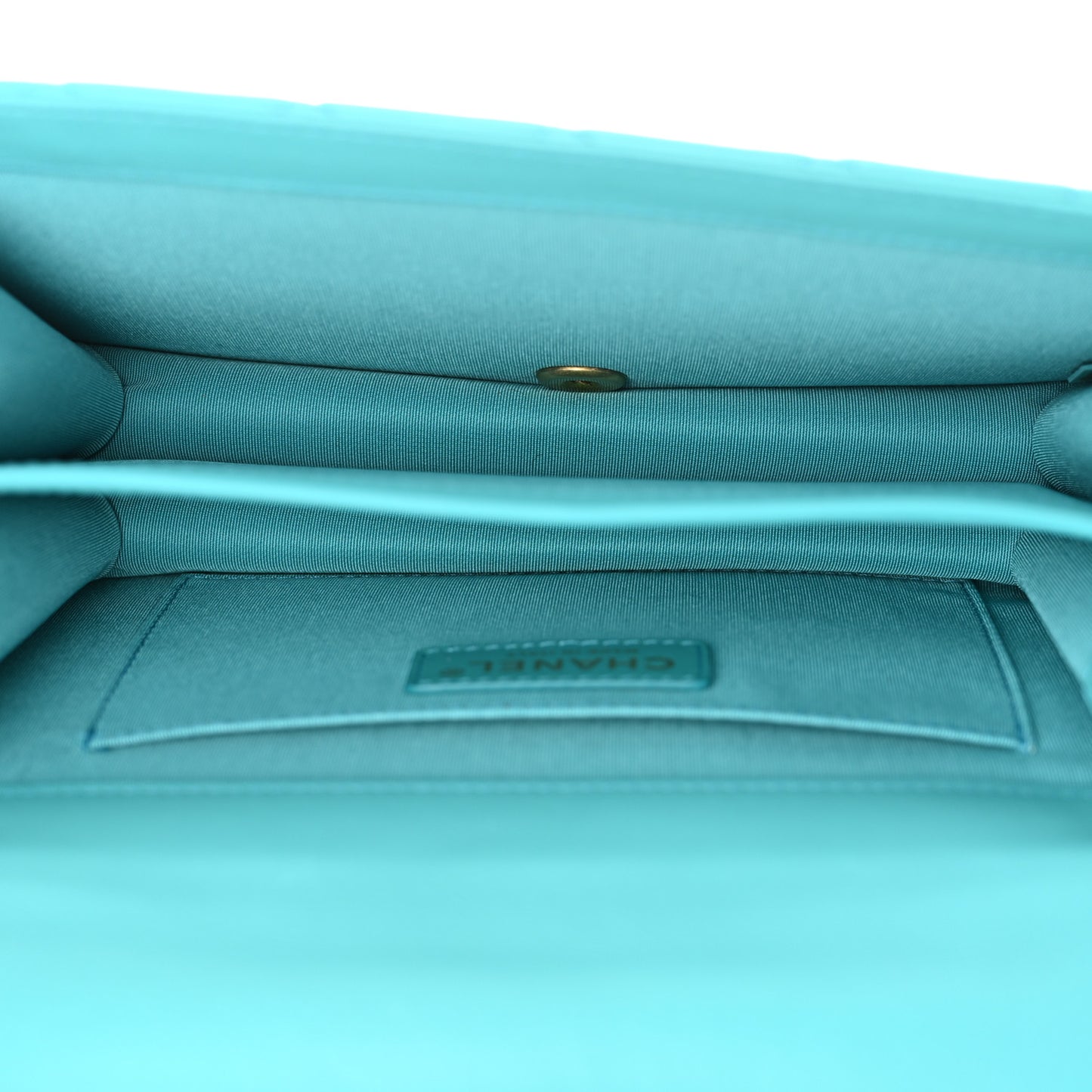 Calfskin Quilted Medium Everyday Chic Single Flap Turquoise