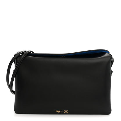 Celine Smooth Lambskin Trio Flap Crossbody Bag Black 1 of 9