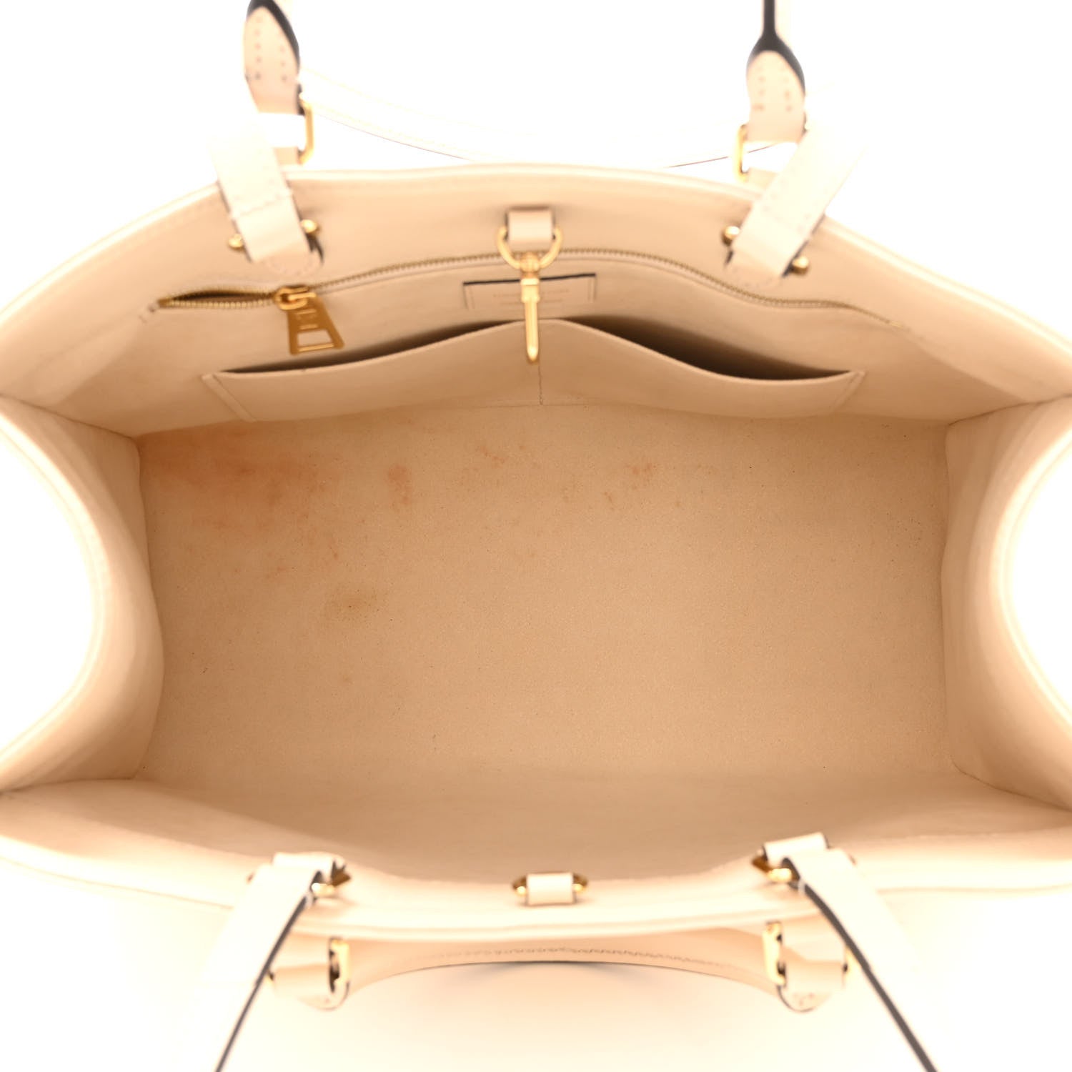 Louis Vuitton Empreinte Monogram Giant Onthego MM Creme 5 of 11