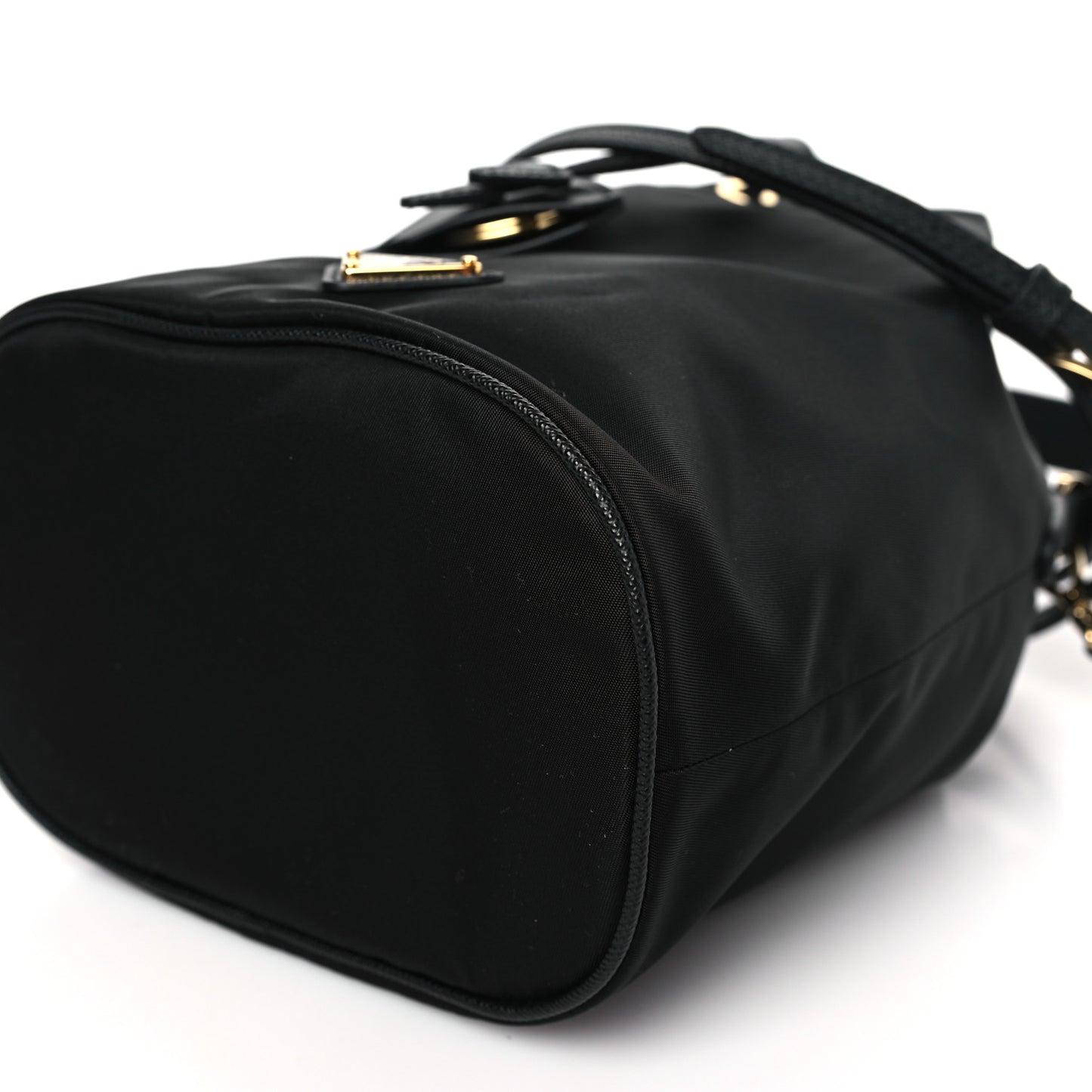 Re-Nylon Saffiano Mini Re-Edition 1978 Bucket Bag Black