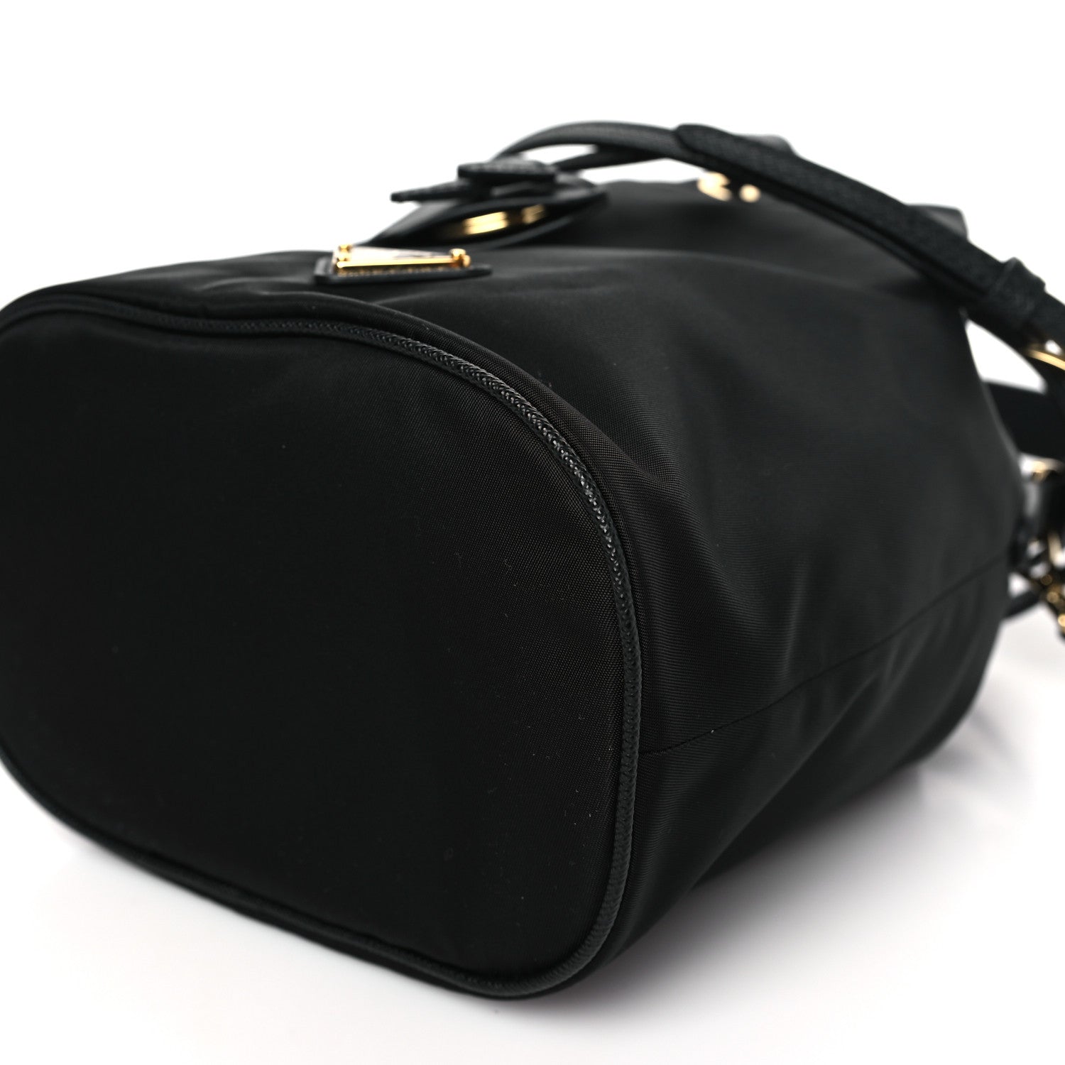 Prada Re-Nylon Saffiano Mini Re-Edition 1978 Bucket Bag Black 8 of 8