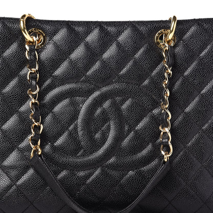 Chanel Caviar Quilted Grand Shopping Tote GST Black 10 of 11