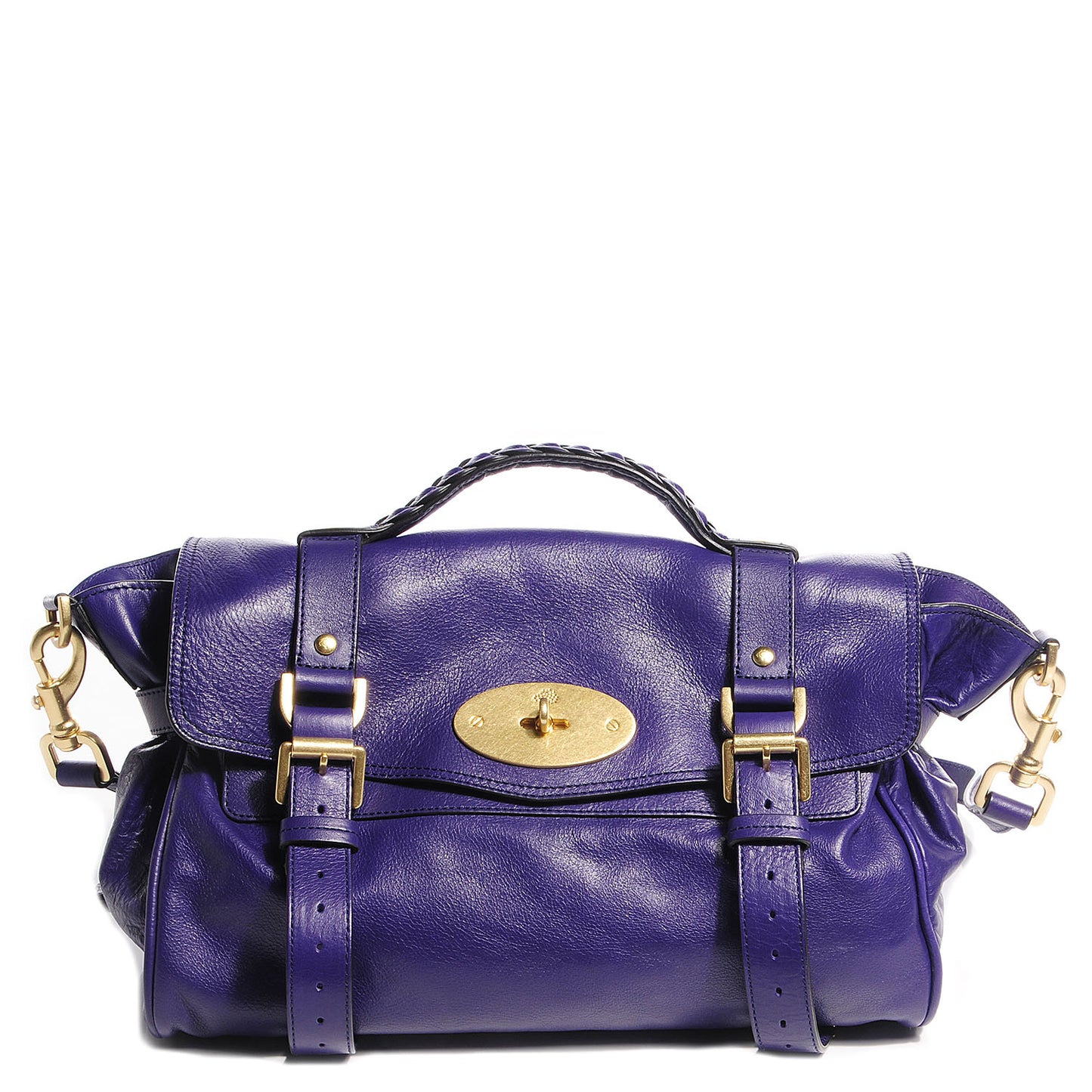 Soft Buffalo Leather Medium Alexa Grape