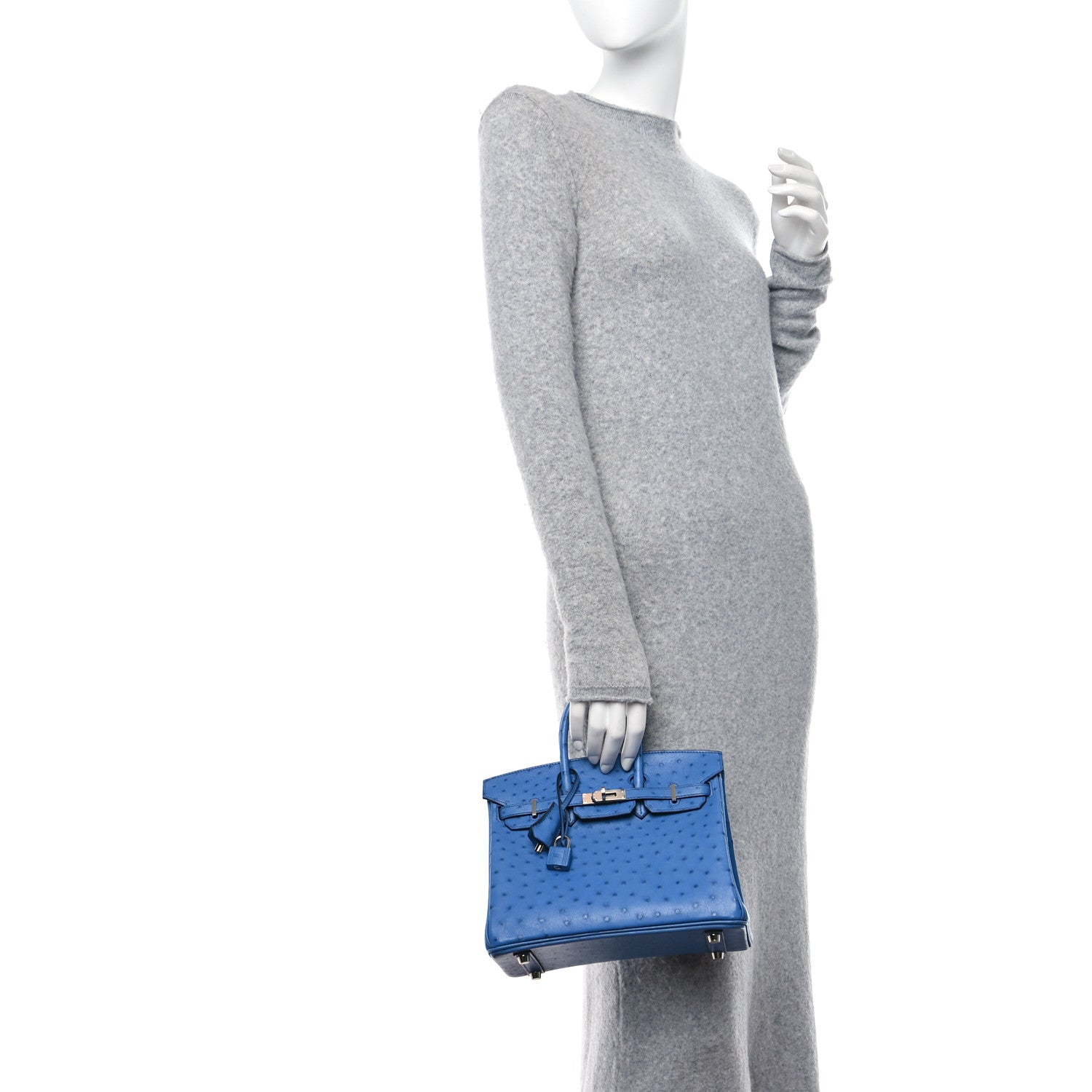 Hermes Ostrich Birkin 25 Mykonos 2 of 12