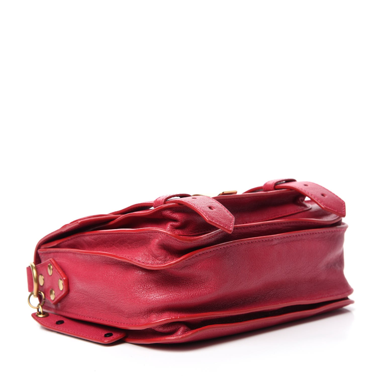 Proenza Schouler Lambskin PS1 Mini Pouch Messenger Bag Raspberry 4 of 11
