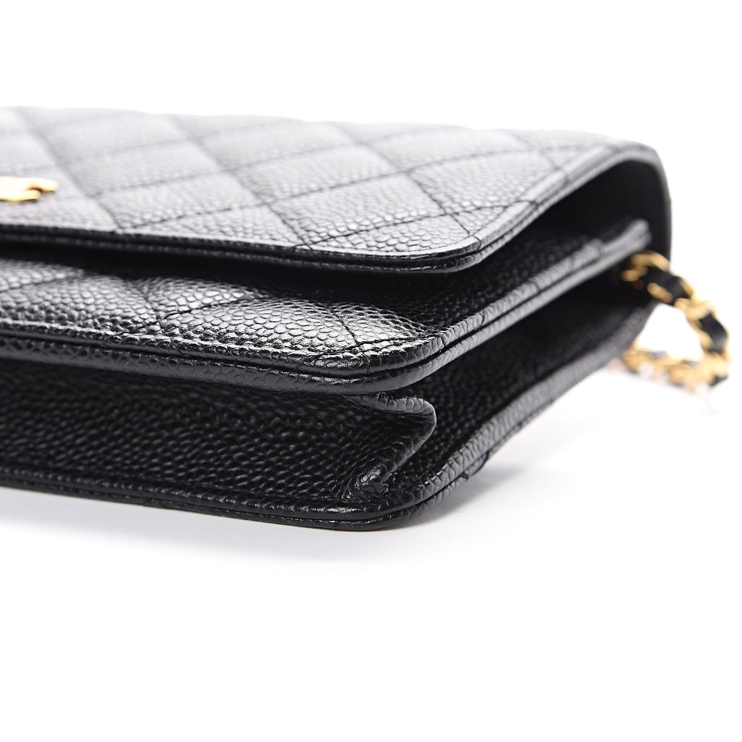 Chanel Caviar Quilted Wallet On Chain WOC Black 10 of 11