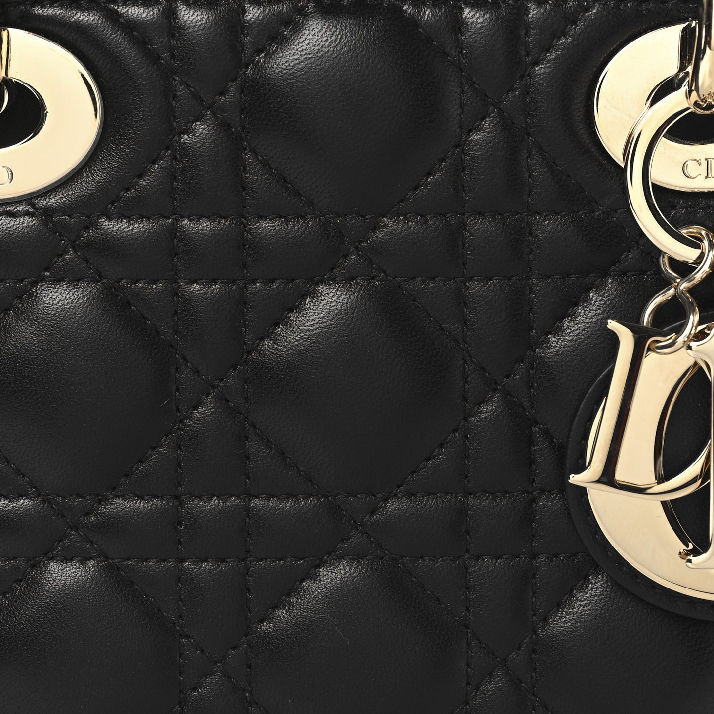 Lambskin Cannage Small My ABCDior Lady Dior Black