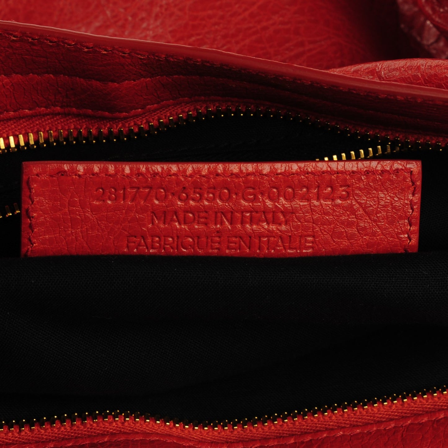 Agneau Giant 12 Gold Hardware City Rouge Ambre