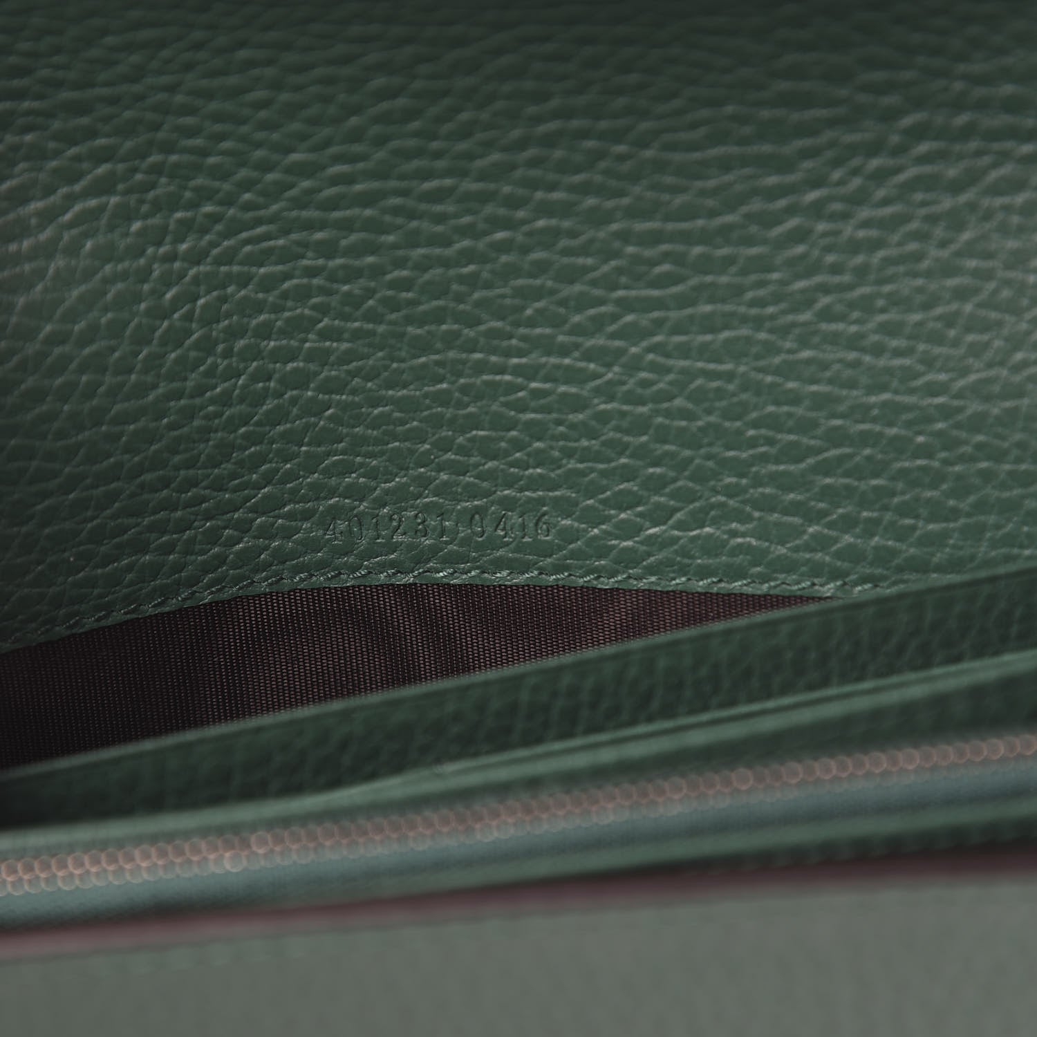Gucci Calfskin Mini Dionysus Chain Wallet Emerald 5 of 10