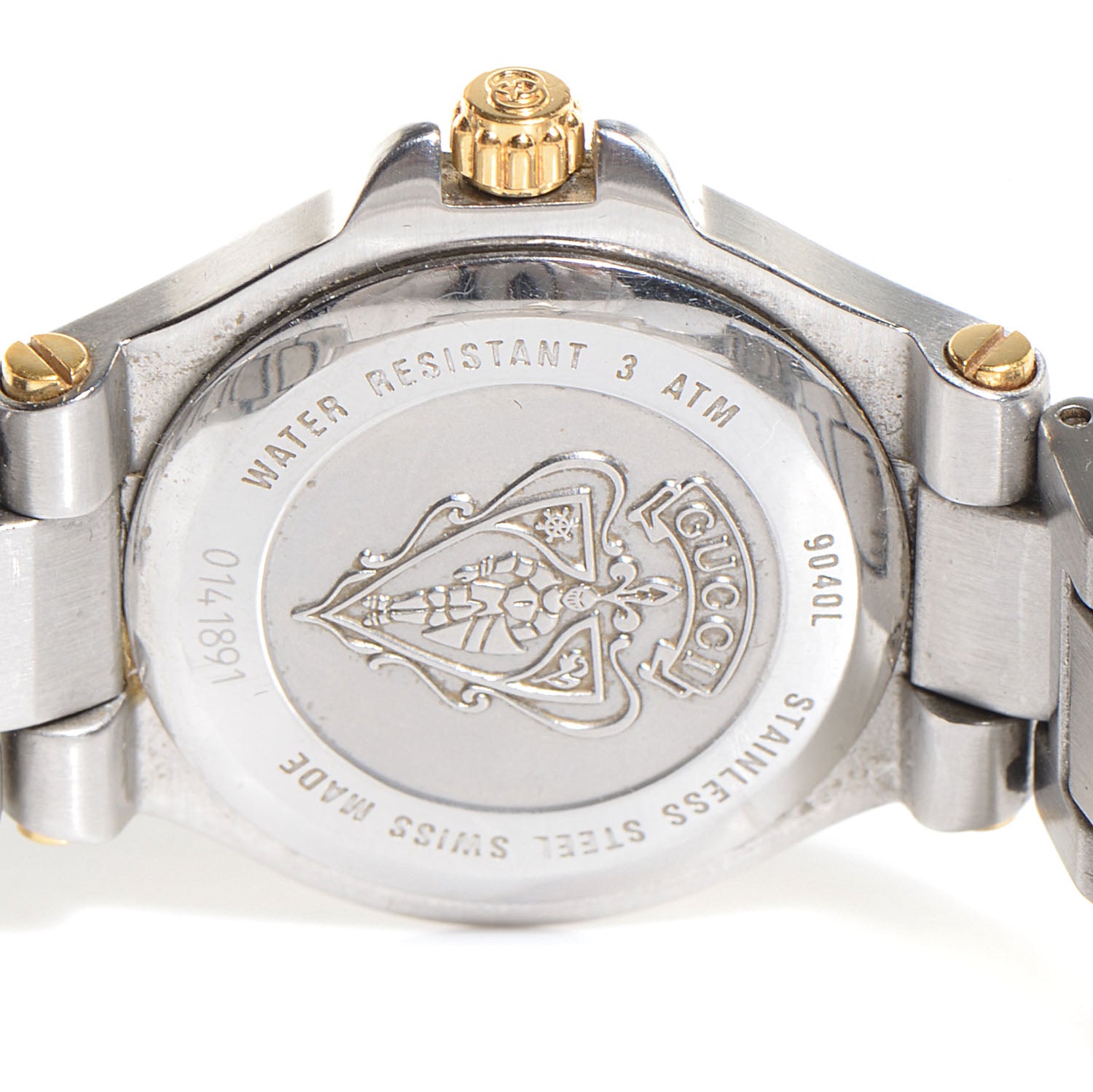 Gucci Stainless Steel Diamond Mother of Pearl 26mm 9040L Quartz Watch 3 of 6