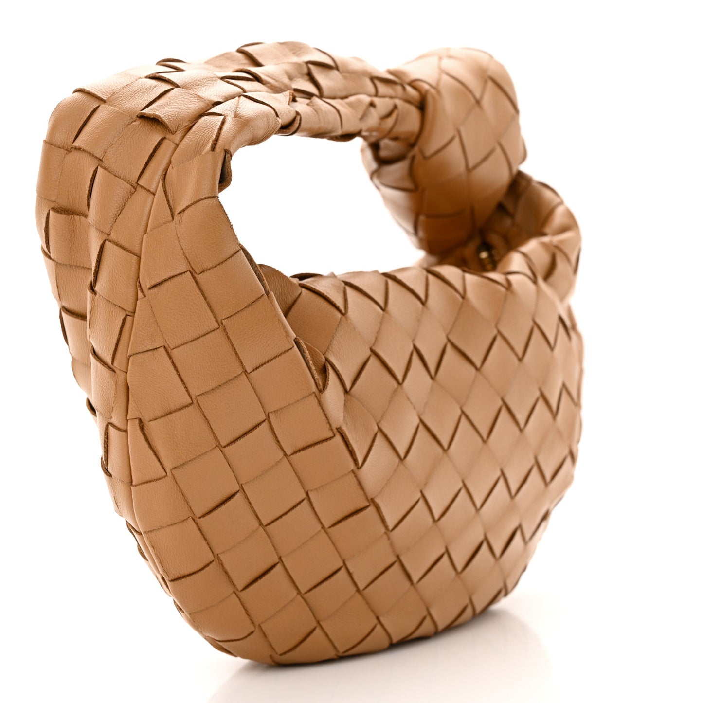 Nappa Intrecciato Mini Jodie Caramel