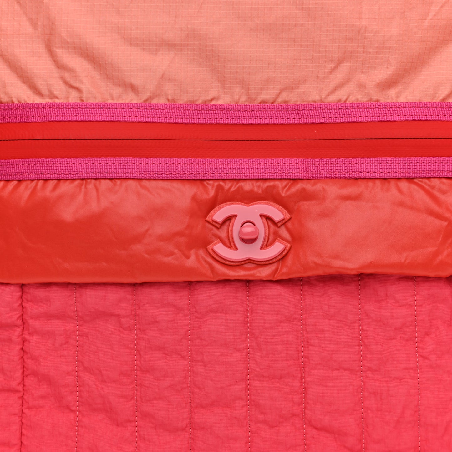 Nylon Coco Sport Drawstring Backpack Pink