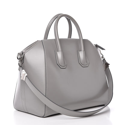 Givenchy Shiny Lord Calfskin Medium Antigona Pearl Grey 3 of 16
