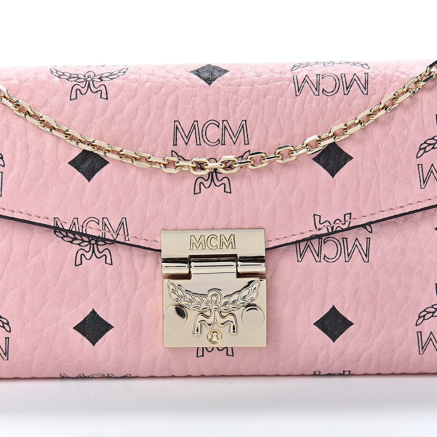 Visetos Large Patricia Wallet On Chain Soft Pink