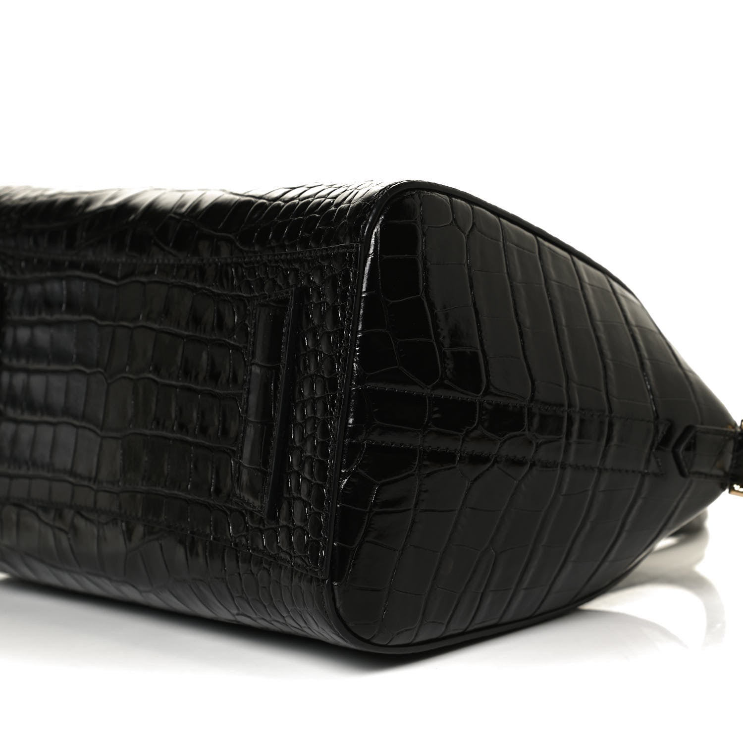 Givenchy Calfskin Crocodile Embossed Small Antigona Black 10 of 12