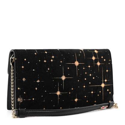 Christian Louboutin Suede Loubi54 Crossbody Clutch Black 3 of 9
