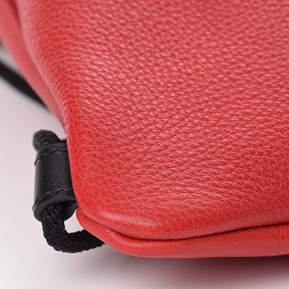 Gucci Calfskin Coco Capitan Logo Drawstring Backpack Hibiscus Red 8 of 9