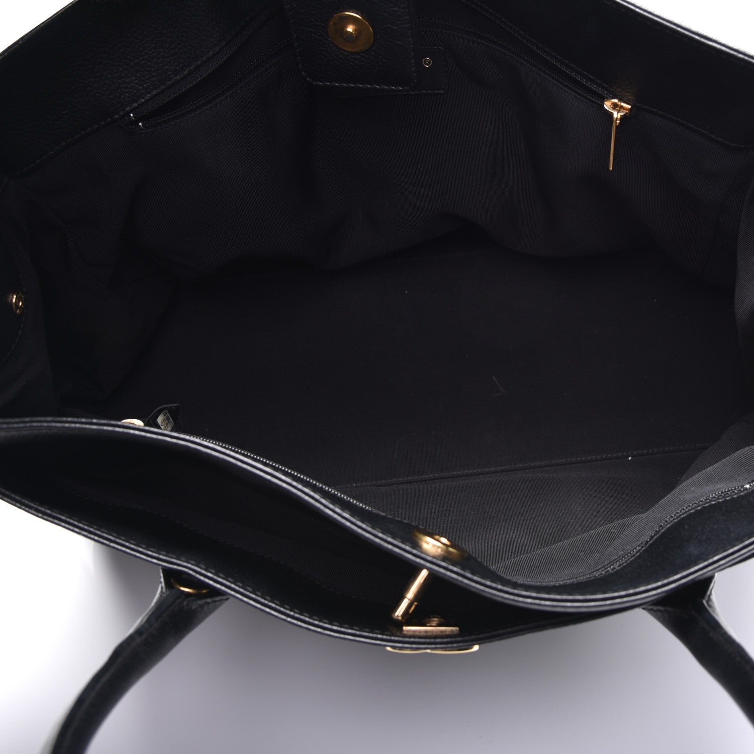 Chanel Calfskin Cerf Executive Shopper Tote Black 5 of 11