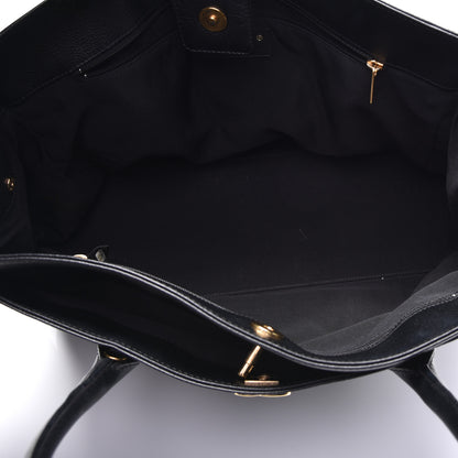 Chanel Calfskin Cerf Executive Shopper Tote Black 5 of 11